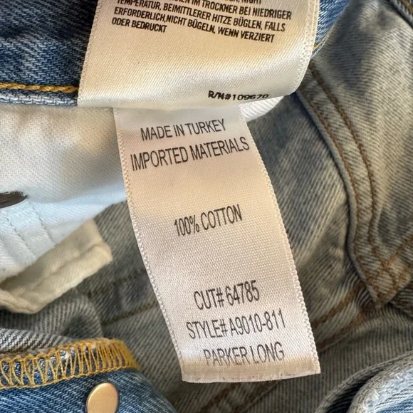 AGOLDE Parker Long Shorts, size 26 - Picture 9 of 9